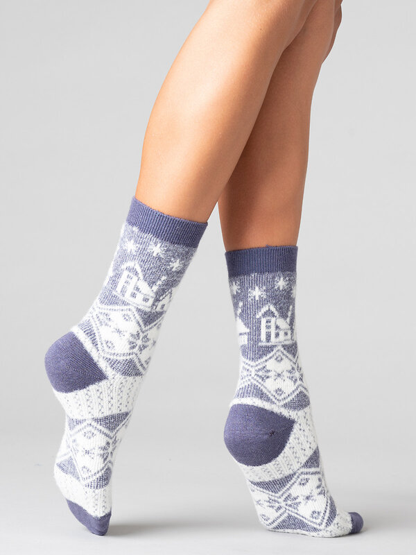 JS Giulia Носки 318482 WS3 WOOL 2303 viola