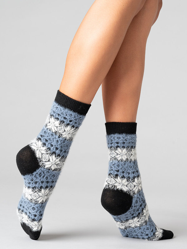 JS Giulia Носки 318485 WS3 WOOL 2304 nero/blu