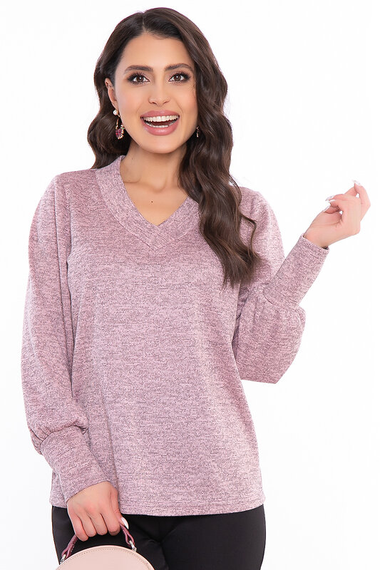 LT Collection Джемпер 318614 Б2883 розовый меланж