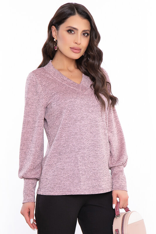 LT Collection Джемпер 318614 Б2883 розовый меланж