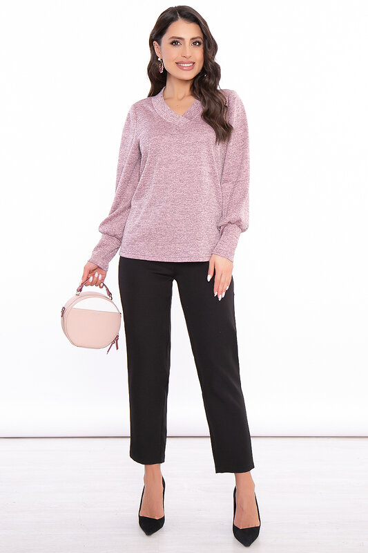 LT Collection Джемпер 318614 Б2883 розовый меланж