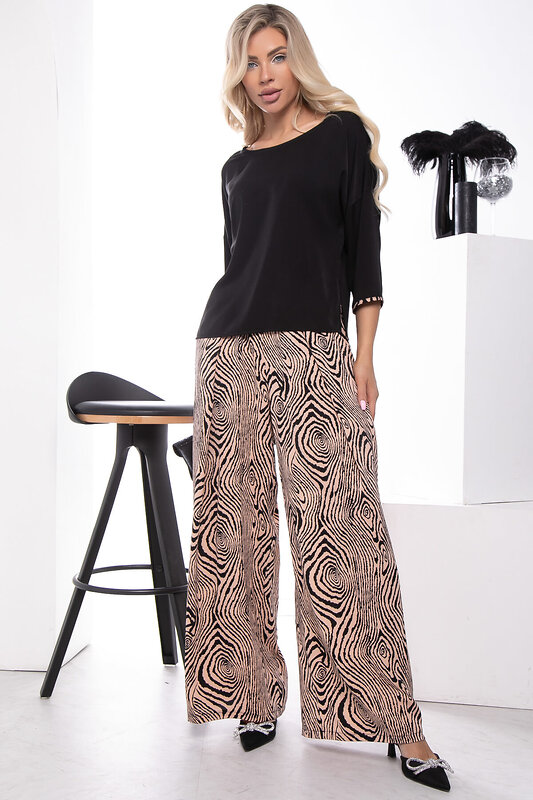 LT Collection Костюм 318619 К7323 чёрный, бежевый