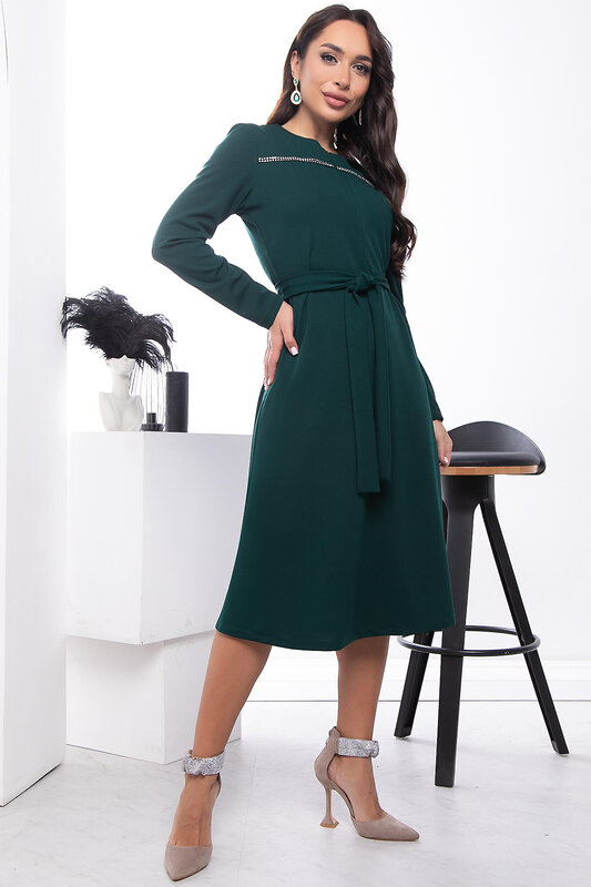 LT Collection Платье 318623 П7564 изумрудный