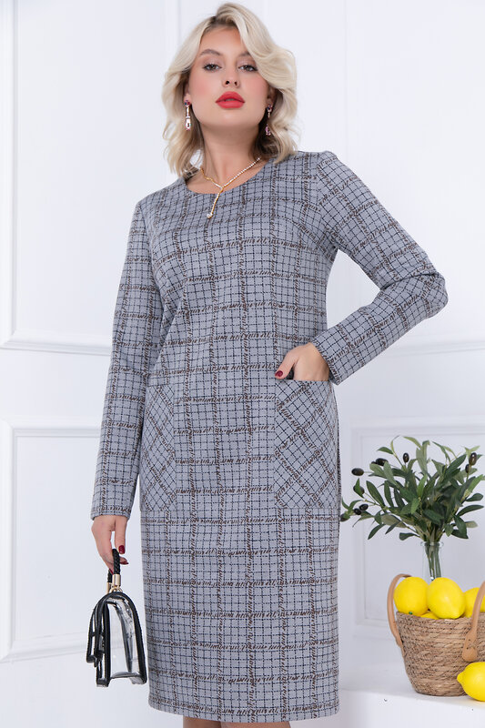 Bellovera Платье 318638 55П5578 серый