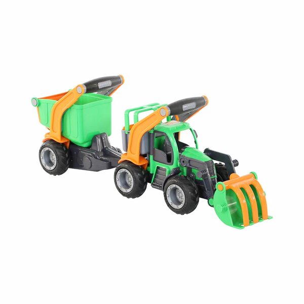 Wader "ГрипТрак", трактор-погрузчик с полуприцепом (в сеточке) 321028 48431 