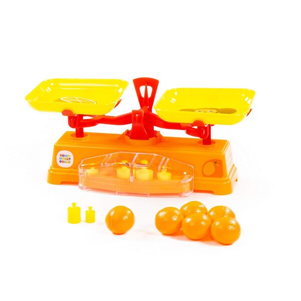 Полесье Игровой набор "Весы" "Чебурашка и крокодил Гена" + 6 апельсинов (в сеточке) 322707 84262 