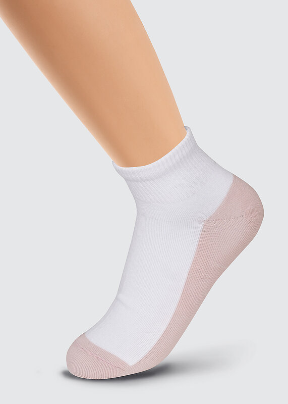 CLEVER Носки 325385 Д5304 белый/св.розовый