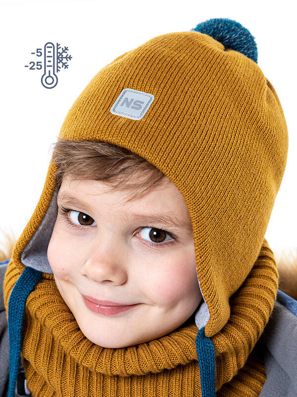 NIKASTYLE Шапка 328235 11з13123 горчичный
