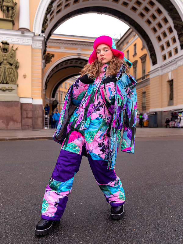 NIKASTYLE Комбинезон 328945 8з3423 розовый/черничный