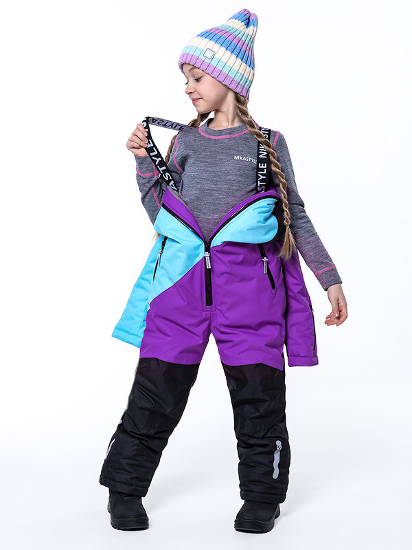 NIKASTYLE Комбинезон 328957 8з6023 бирюза/лиловый
