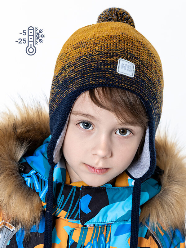 NIKASTYLE Шапка 328994 11з10723 горчичный/неви