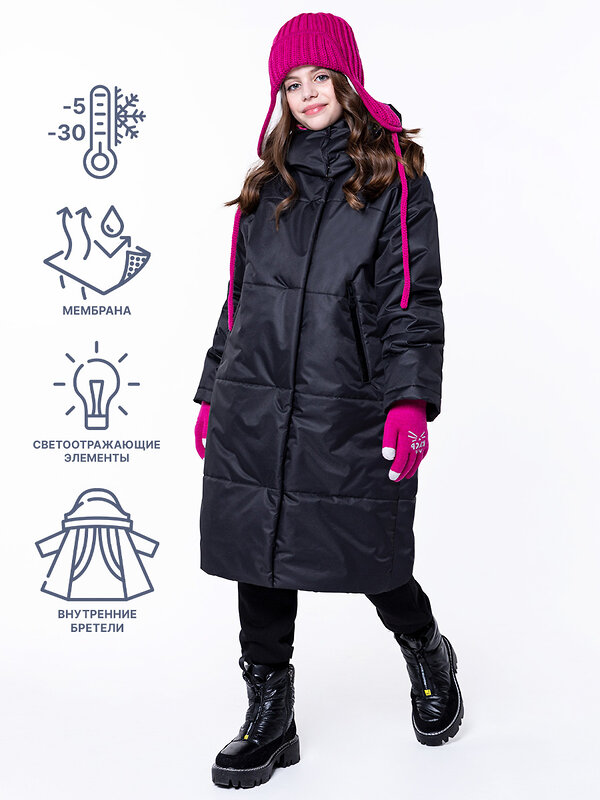 NIKASTYLE Пальто 329183 6з4223 черный