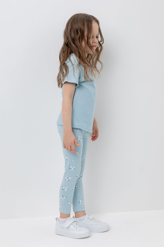 CROCKID Бриджи 331911 К 4074 голубой, ромашковое поле