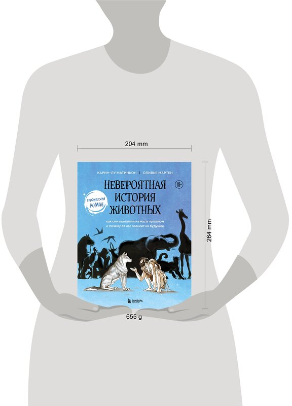 Эксмо Карин-Лу Матиньон, Оливье Мартен "Невероятная история животных. Как они повлияли на нас в прошлом и почему от нас зависит их будущее" 348228 978-5-04-116682-3 