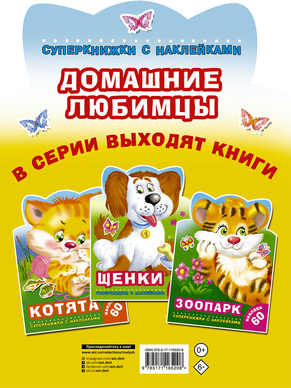 АСТ Виноградова Е.А., Горбунова И.В. "Домашние любимцы" 369142 978-5-17-116520-8