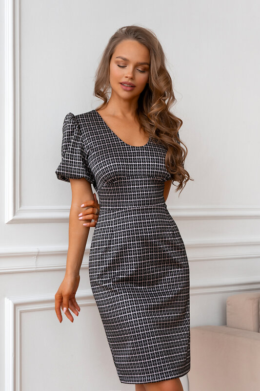 Open-style Платье 389660 5602 черно-серый