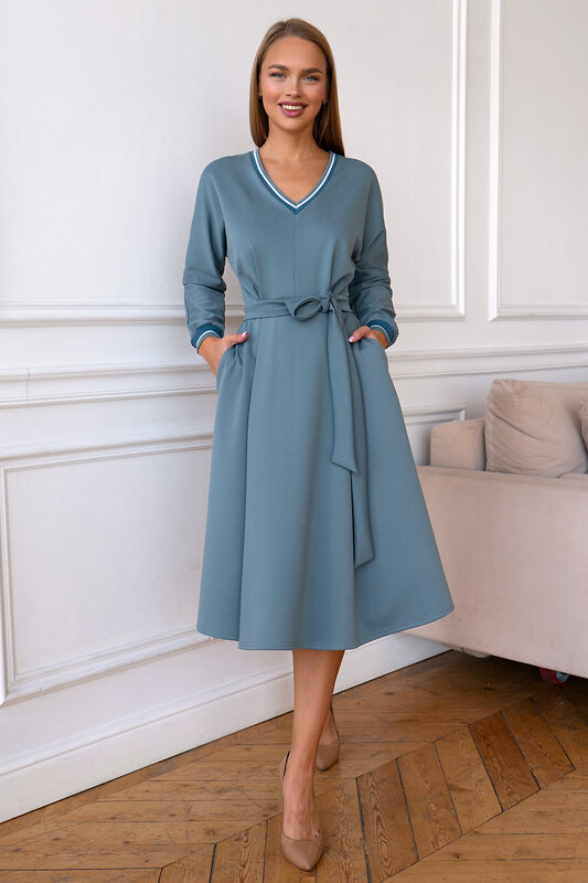 Open-style Платье 389725 5467 серый