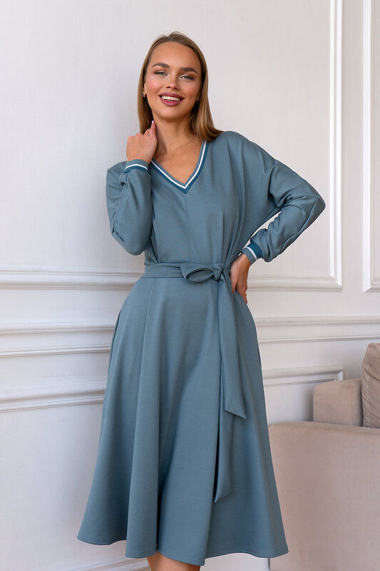 Open-style Платье 389725 5467 серый