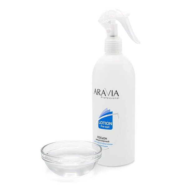 ARAVIA Professional Мицеллярный лосьон для подготовки кожи к депиляции, 500 мл./6 398603 1037 