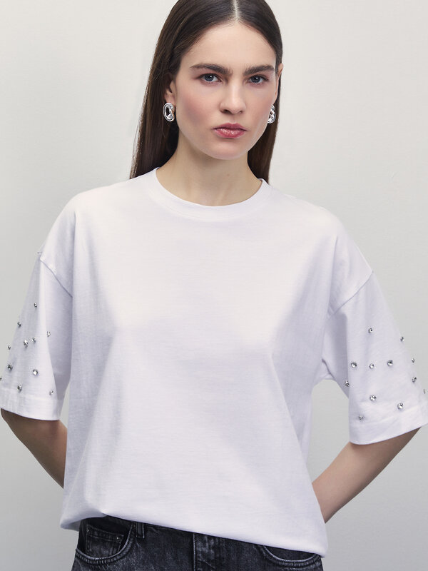 ZARINA Футболка 402155 4224507406 белый