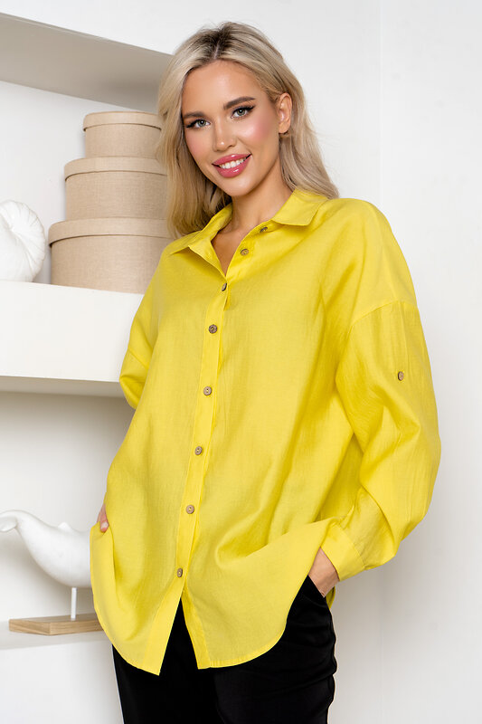 Open-style Рубашка 414632 6180 желтый