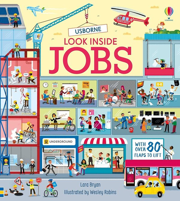 Эксмо Lara Bryan "Look Inside Jobs Внутри профессии /Книги на английском языке" 420030 978-1-47-496889-8 
