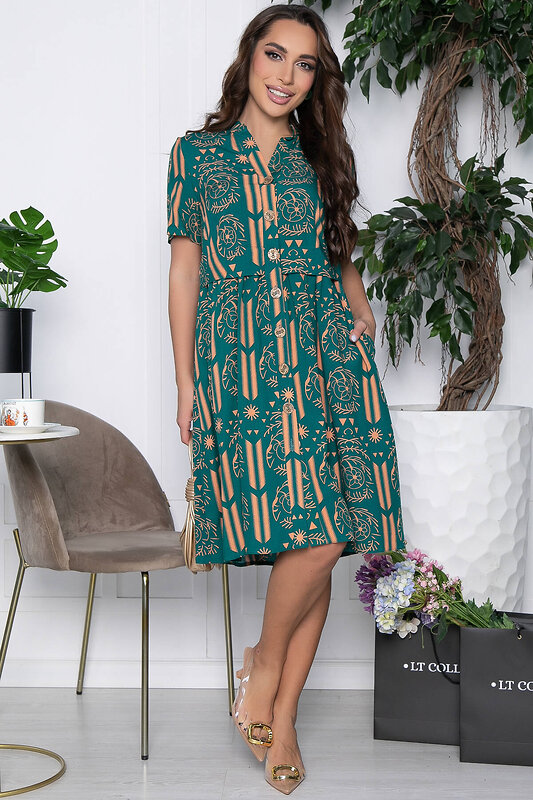 LT Collection Платье 430474 П10527 зелёный