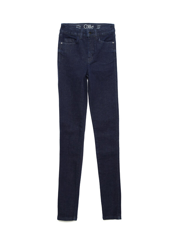 Conte Джинсы 75763 Моделирующие eco-friendly джинсы skinny c супервысокой посадкой CON-175 Lycra® indigo