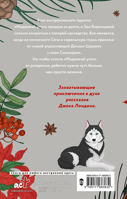 АСТ Женя Онегина "Зима, любовь, экстрим и хаски" 480327 978-5-17-168383-2