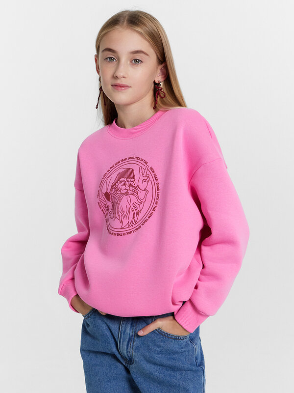 MARK FORMELLE Свитшот 481814 127897/1 розовое сияние +печать