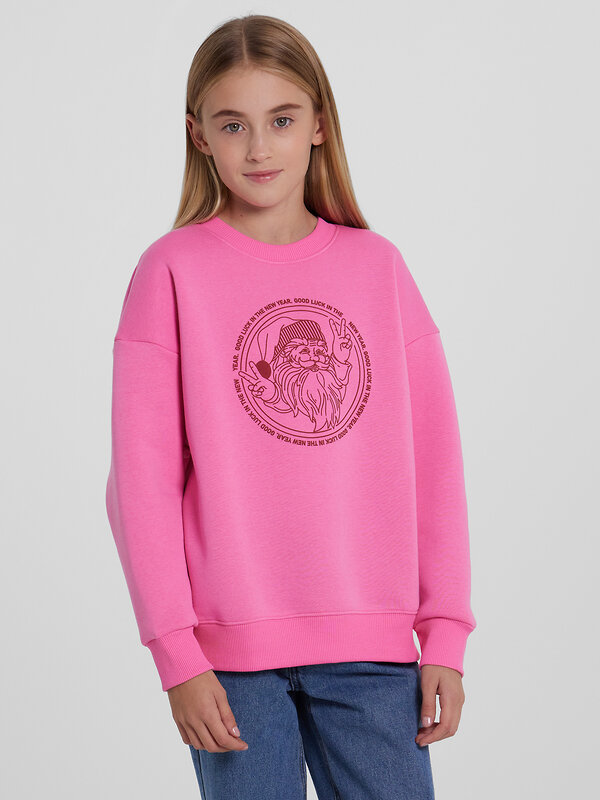 MARK FORMELLE Свитшот 481814 127897/1 розовое сияние +печать