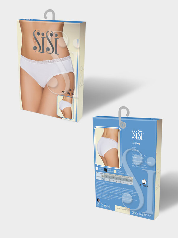 SiSi Трусы 491687 SI5204 Slip, CO Nero (Черный)