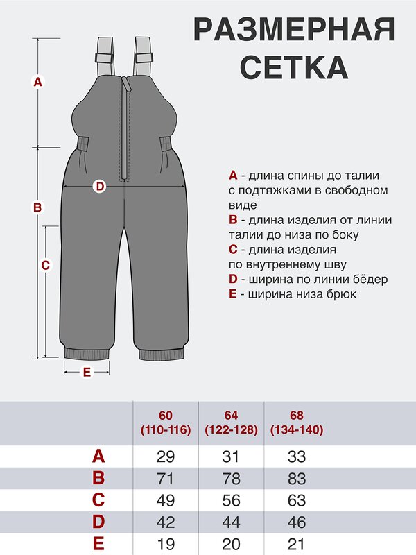 Утёнок Полукомбинезон 531036 60-010 серый