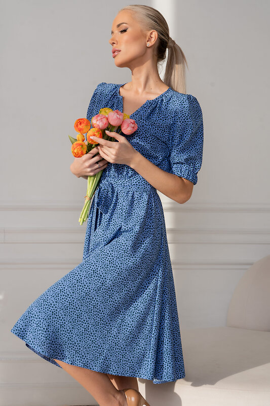 LT Collection Платье 532702 П13443-45М голубой