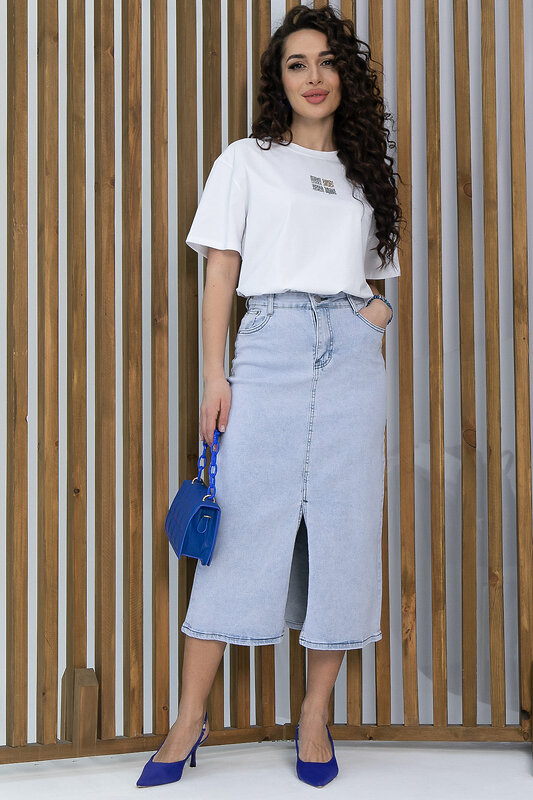 LT Collection Юбка 532708 Ю13448-12М светло-голубой