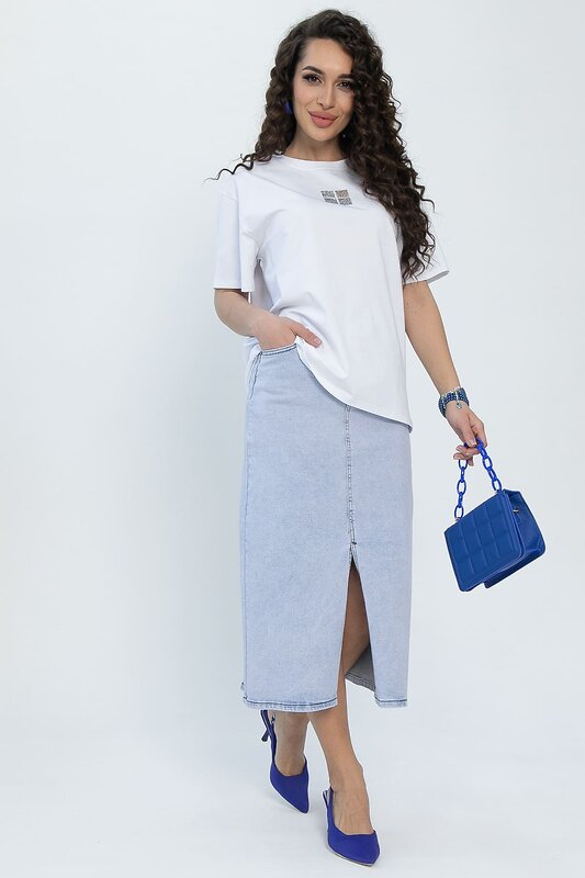 LT Collection Юбка 532708 Ю13448-12М светло-голубой