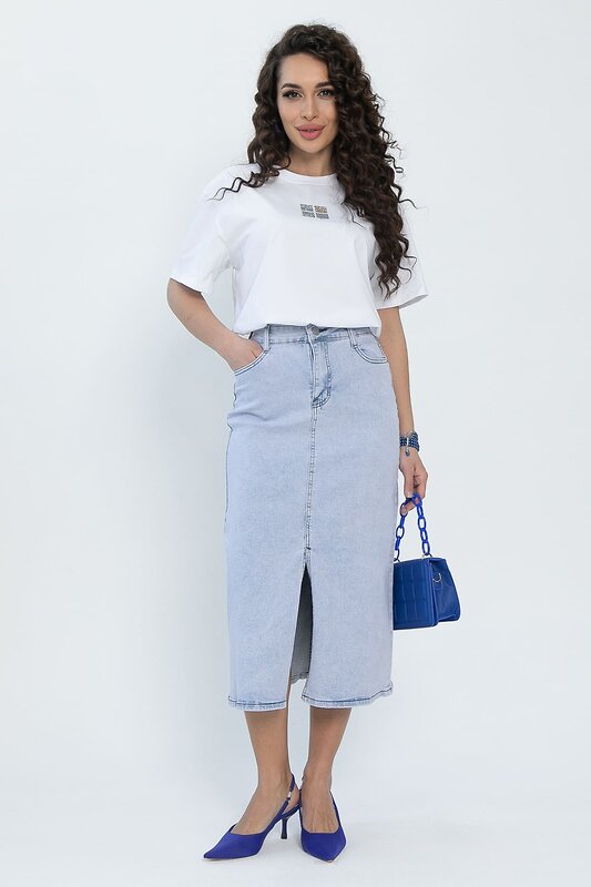 LT Collection Юбка 532708 Ю13448-12М светло-голубой