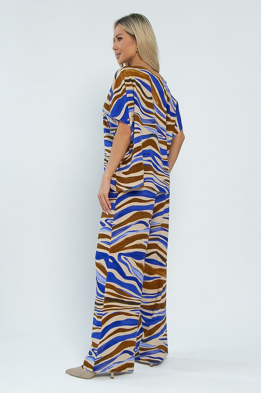 LT Collection Костюм 532711 К13456-5М сине-коричневый