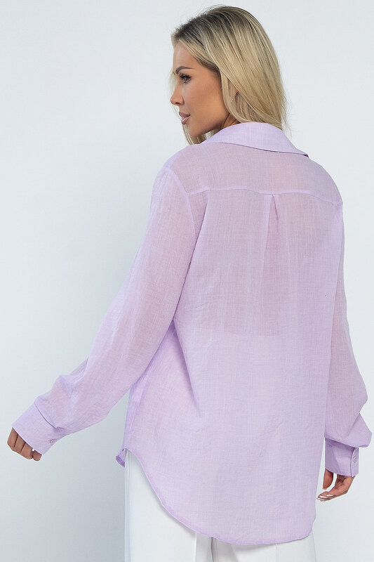 LT Collection Рубашка 532730 Б13486-7М лавандовый
