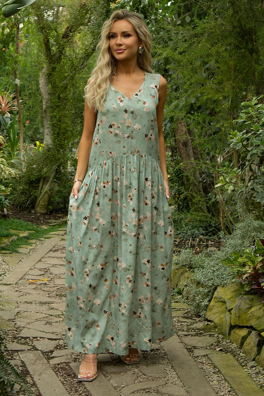 LT Collection Сарафан 532774 П13548-1М оливковый