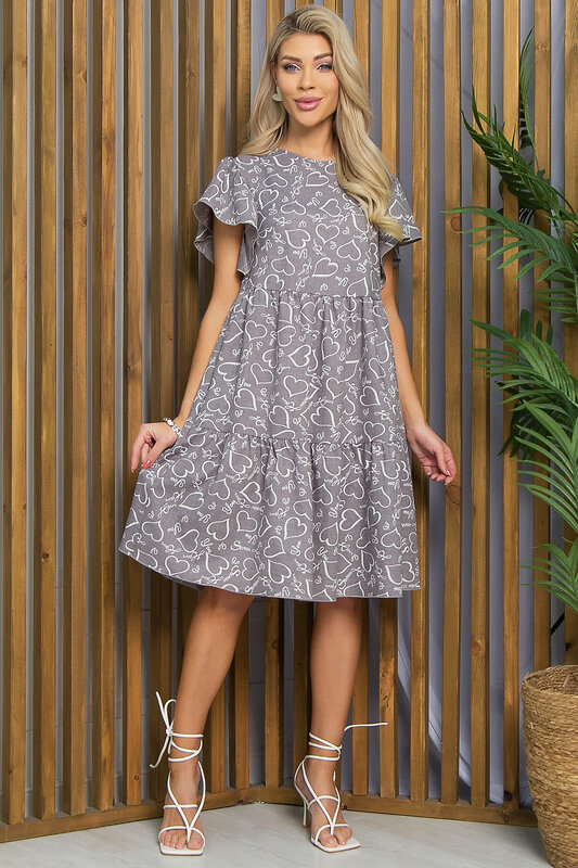 LT Collection Платье 533675 П13427-12М серый