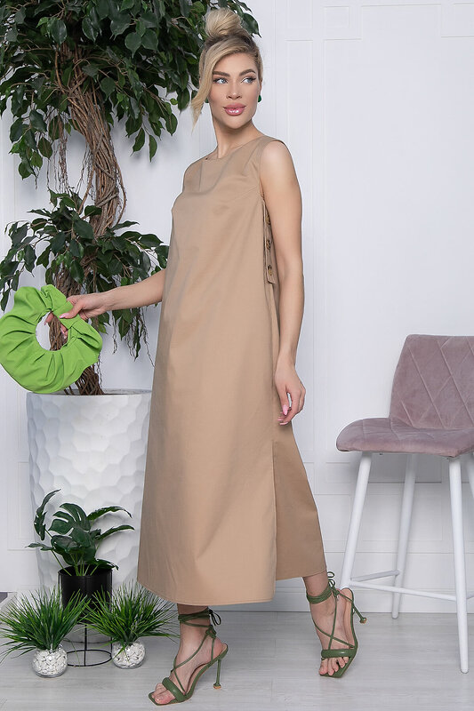 LT Collection Платье 533676 П13437-2М бежевый