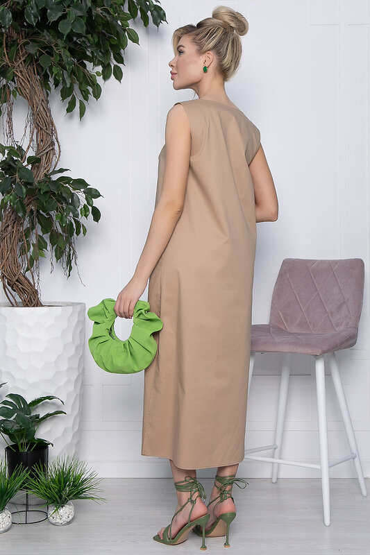 LT Collection Платье 533676 П13437-2М бежевый
