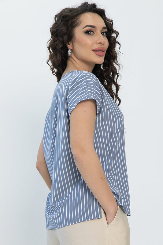 LT Collection Блуза 534678 Б13540-1М джинсовый