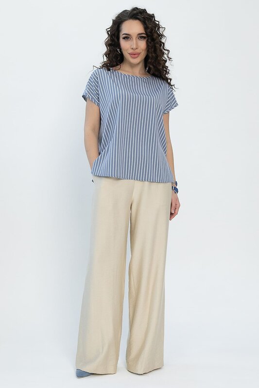 LT Collection Блуза 534678 Б13540-1М джинсовый