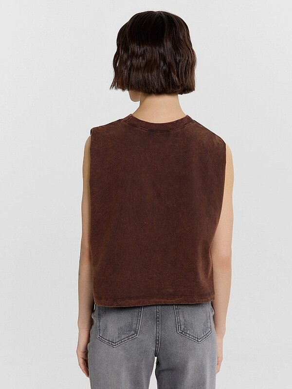 MARK FORMELLE Топ 534736 112992R коричневый acid wash +печать