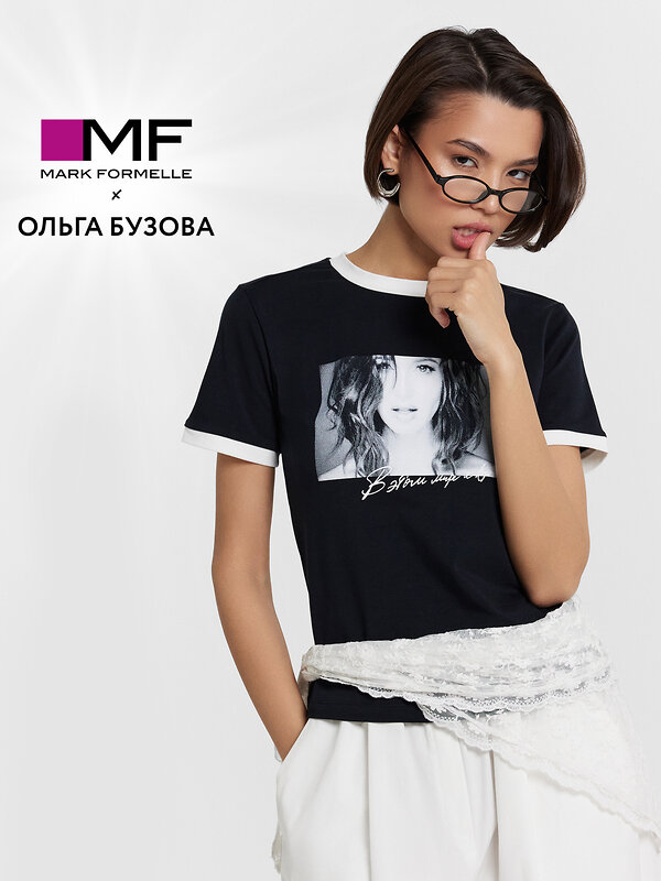 MARK FORMELLE Футболка 534762 112936 черный +печать