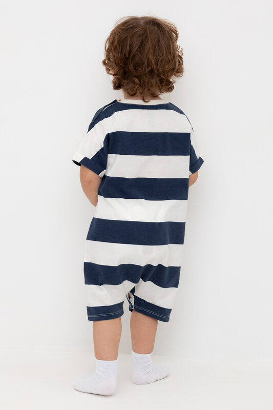CROCKID Полукомбинезон 534897 КР 6499 синий, суровый, полоска
