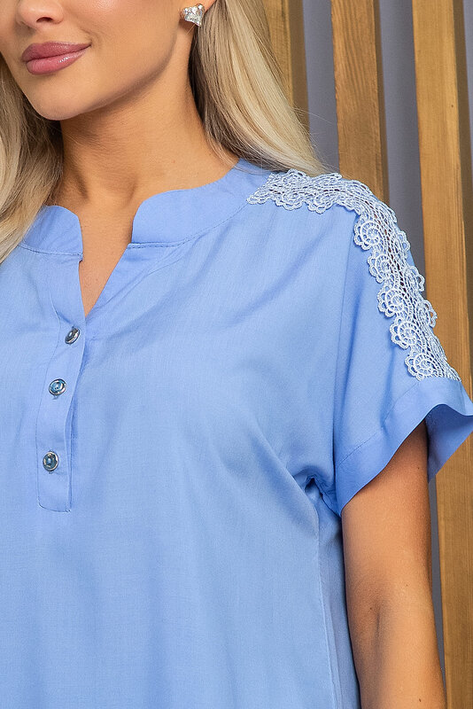 LT Collection Блуза 535326 Б13406-18М голубой