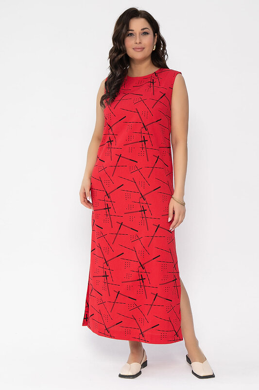 LT Collection Платье 535335 П13479-1М красный